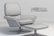 Minotti Blake-Soft lounge chair set, a Furniture 3D Model by WidhiMuttaqien (Thumbnail 3 of 3)