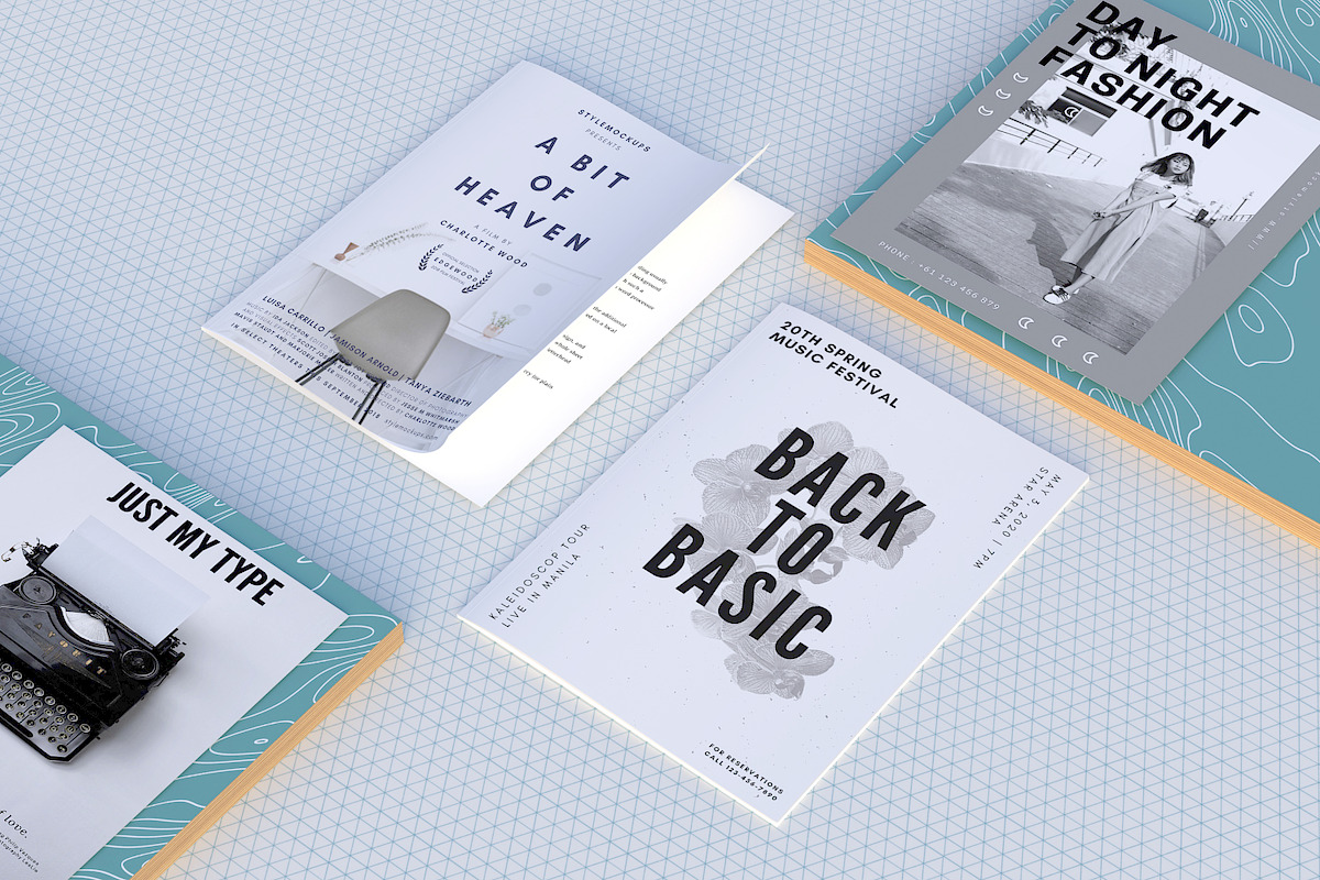 Magazine/Poster Mockups, a Print Template by StyleMockups (Photo 6 of 6)