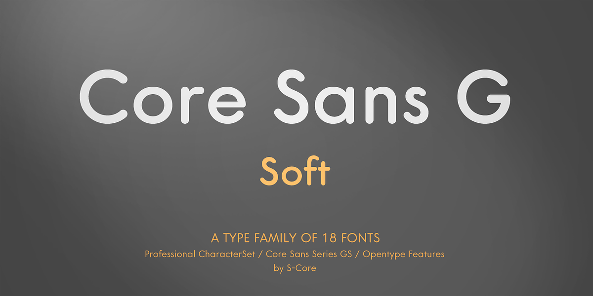 Core Sans GS, a Sans Serif Font by S-Core (Photo 1 of 5)