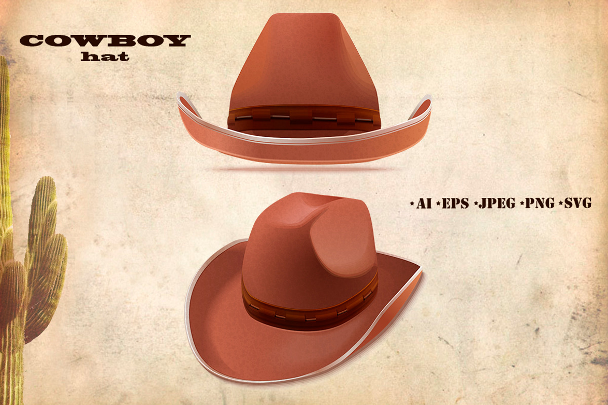 Cowboy accessories vector icons, a Person Illustration by Indie Khisa (Photo 3 of 6)