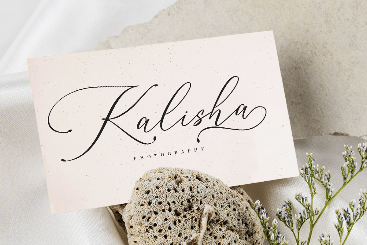 Konesta - Modern Calligraphy Script, a Script Font by Romiecreative (Photo 10 of 10)