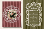 Hand Drawn Vector Lace Frames, an Object Graphic by ArtFM (Thumbnail 2 of 10)