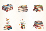 Back to School Books Stack Sublimati, an Illustration by CrexoraLab (Thumbnail 4 of 5)