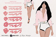 Fashion Markers Set for Procreate, a Brush Add-On by Liquid Amethyst Art (Thumbnail 10 of 11)
