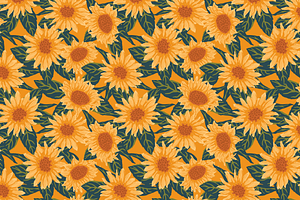 Autumn Sunflower Patterns