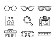 Bundles Set Optical Store Icons, an Outline Icon by adenpinkstore (Thumbnail 35 of 44)