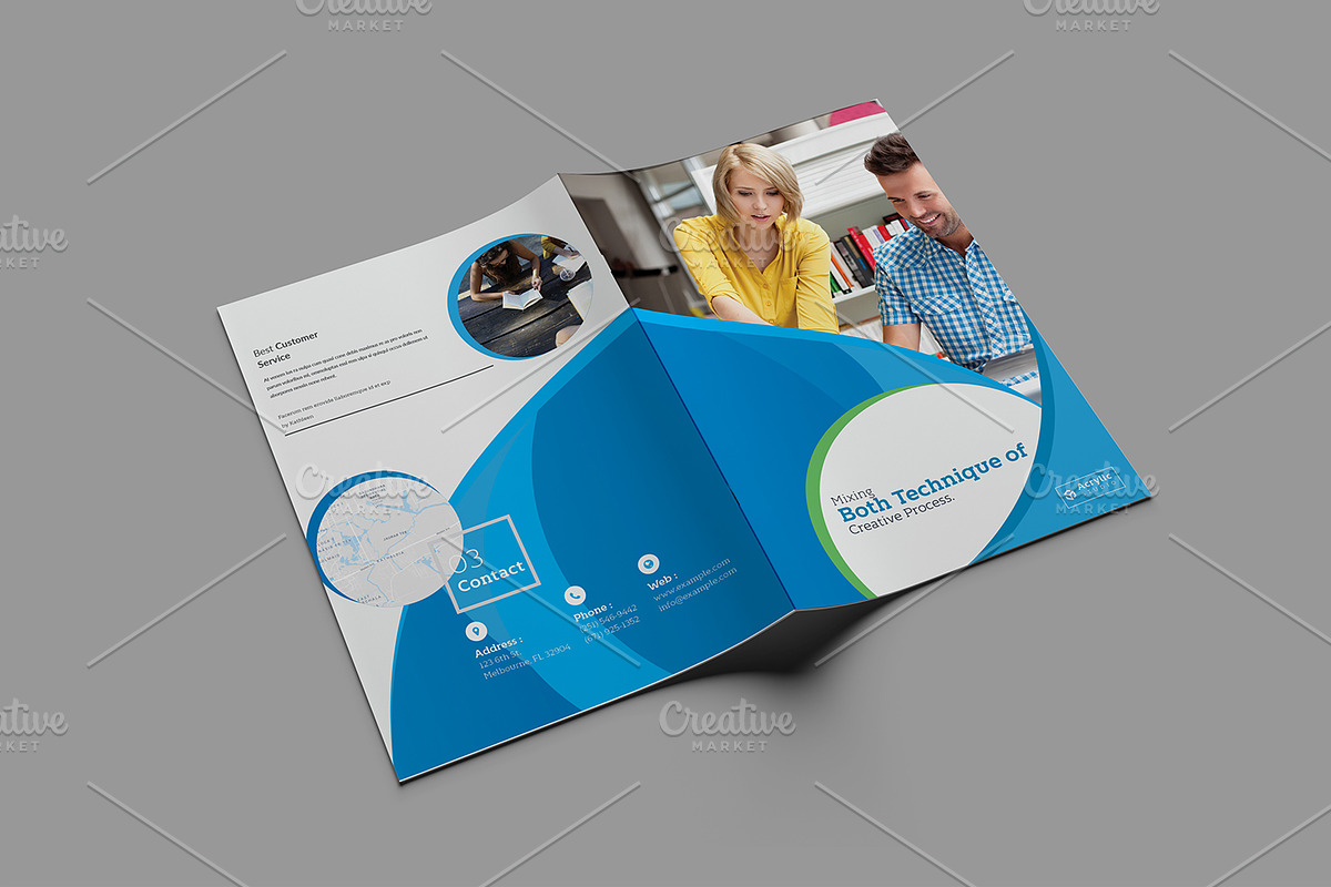 Bi fold Multipurepose Brochure, a Brochure Template by Addaxx (Photo 2 of 4)