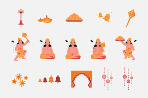 Hanuman Jayanti Illustration, an Object Graphic by Pitchlook.Studio