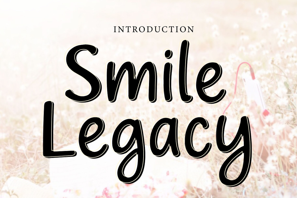 Smile Legacy, a Handwritten Font by Wow Magic (Photo 1 of 3)
