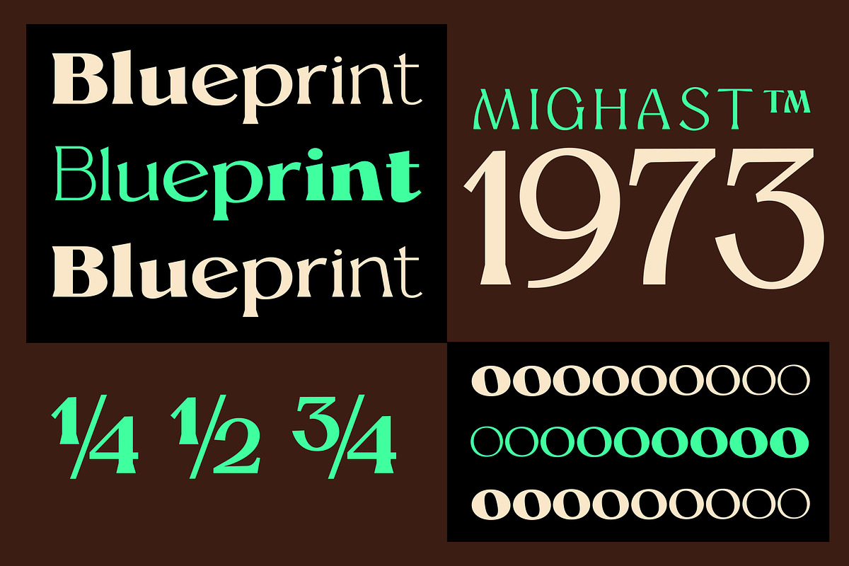 Mighast | 45 Fonts, a Serif Font by MasaType (Photo 6 of 13)