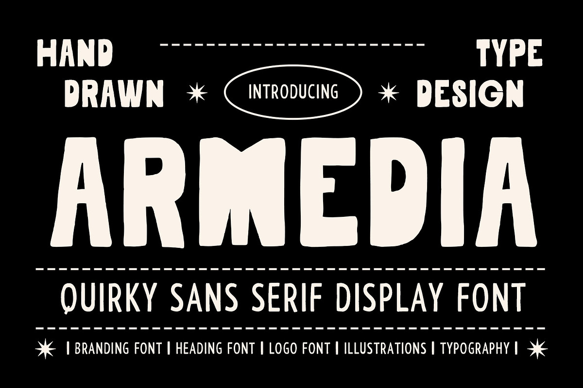 Armedia Font, a Font by Arendxstudio (Photo 1 of 8)