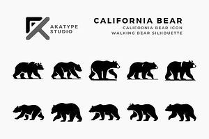 California Bear Icon Vector, an Icon by Akatype Studio