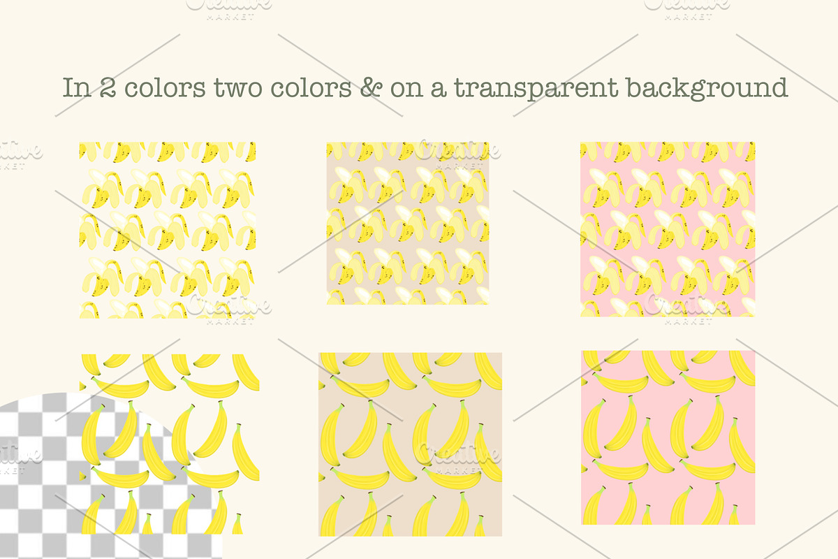 Whimsical Fruit Seamless Pattern Set, a Decorative Illustration by Oleksandra Illustrates (Photo 3 of 10)