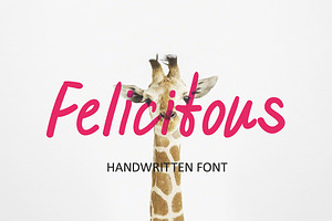 Felicitous handwritten font
