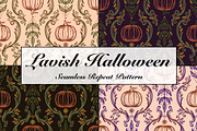 Lavish Halloween Repeat Pattern, a Pattern Graphic by Forest Lily (Thumbnail 1 of 9)