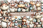 Whimsical Easter Dragon Clipart, an Illustration by Sublimation Artist (Thumbnail 1 of 6)