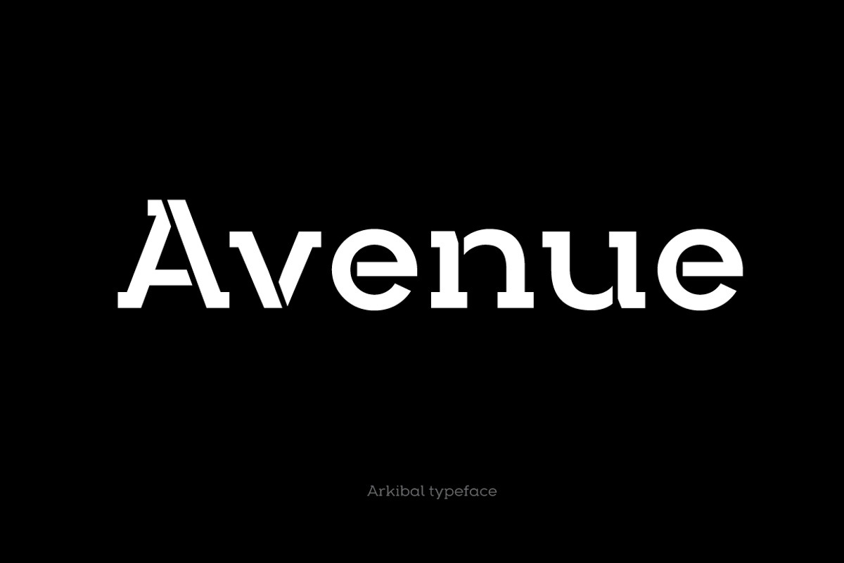 Arkibal Serif Stencil, a Serif Font by Jan-Christian Bruun (Photo 11 of 12)