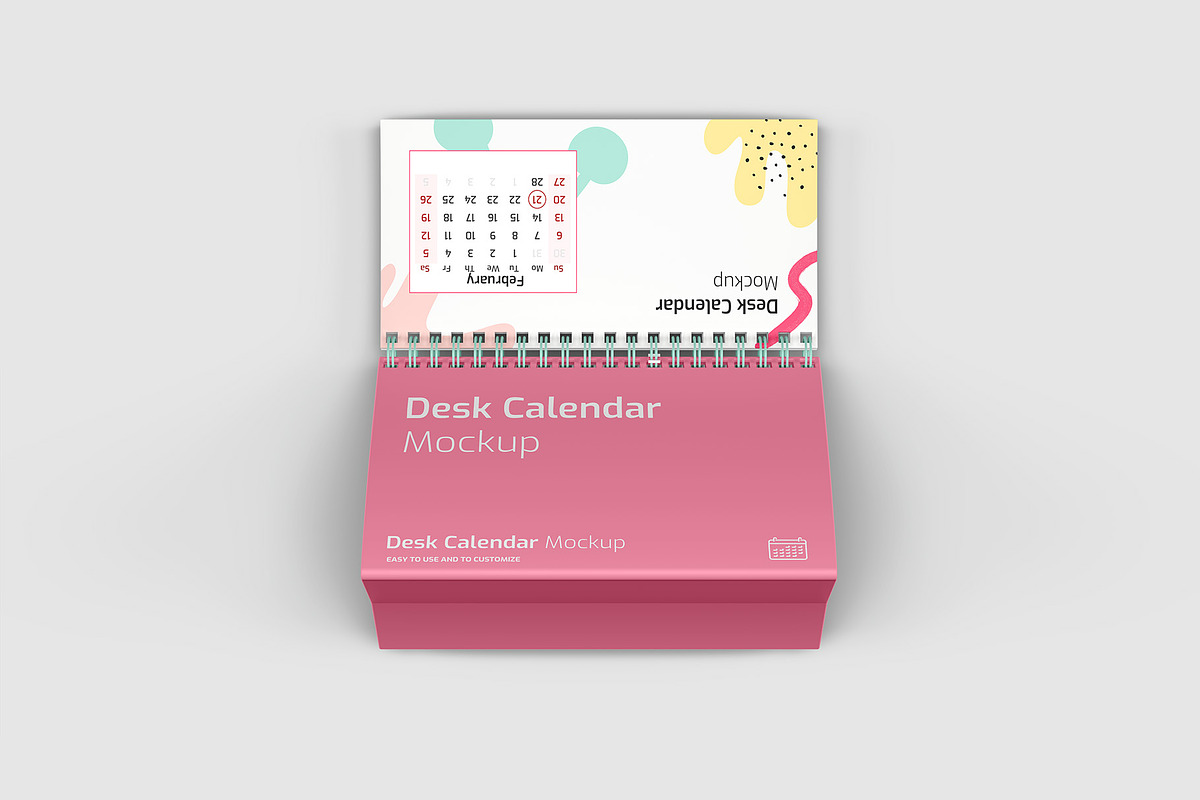 Desk Calendar Mockup - 6 views, a Packaging Mockup by Illusiongraphic (Photo 3 of 19)