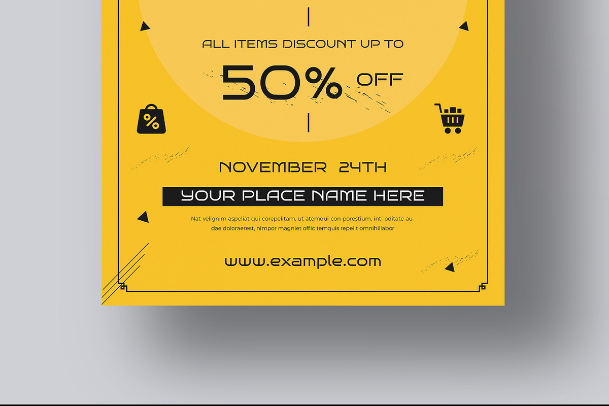 Black Friday Sale Flyer Template, a Flyer Template by MightyDesign (Photo 5 of 8)