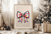 Colorful Decorative Bow PNG, an Illustration by Libby Wishes (Thumbnail 4 of 8)