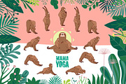 Mama Yoga, an Animal Illustration by Alena (Thumbnail 1 of 8)