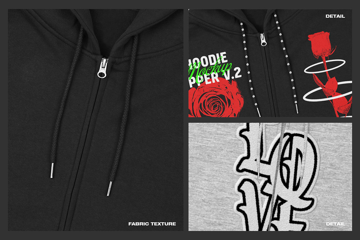 Hoodie Zipper V.2 - Mockup, a Hoody Mockup by DaldSgh (Photo 13 of 15)
