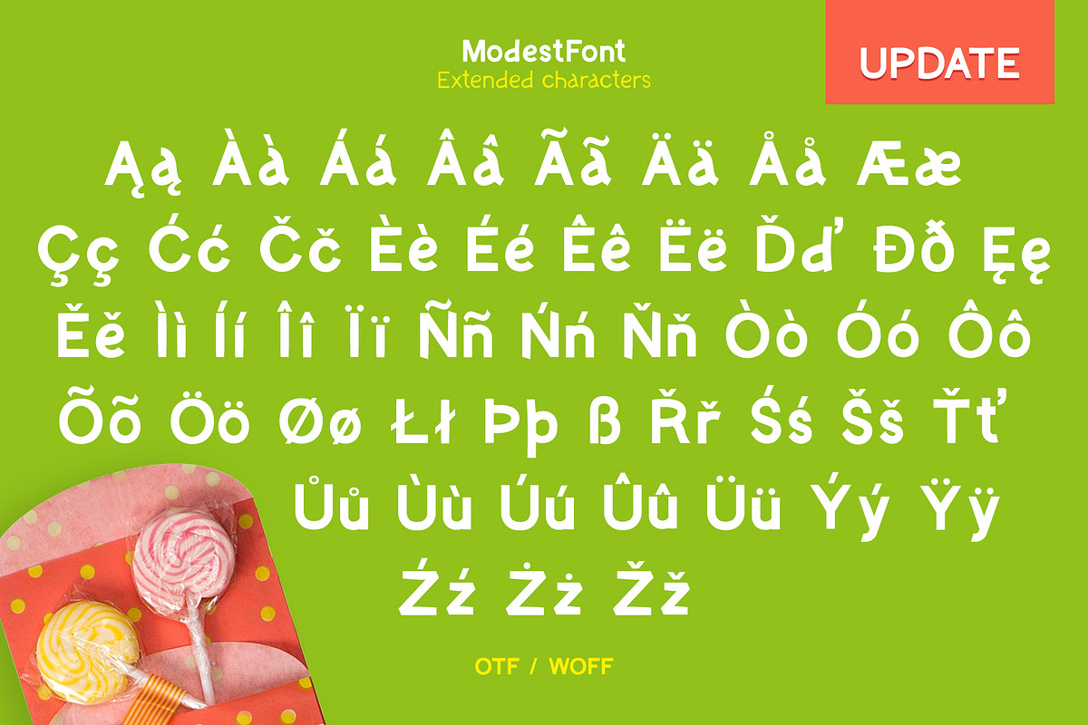 ModestFont, a Sans Serif Font by Designnina Shop (Photo 9 of 14)