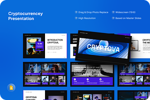 Cryptocurrencey Google Slide, a Presentation Template by SquidPixey