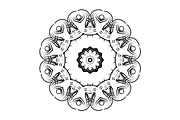 Black White Mandala Illustration Set, a Decorative Illustration by NJ Himel (Thumbnail 90 of 101)