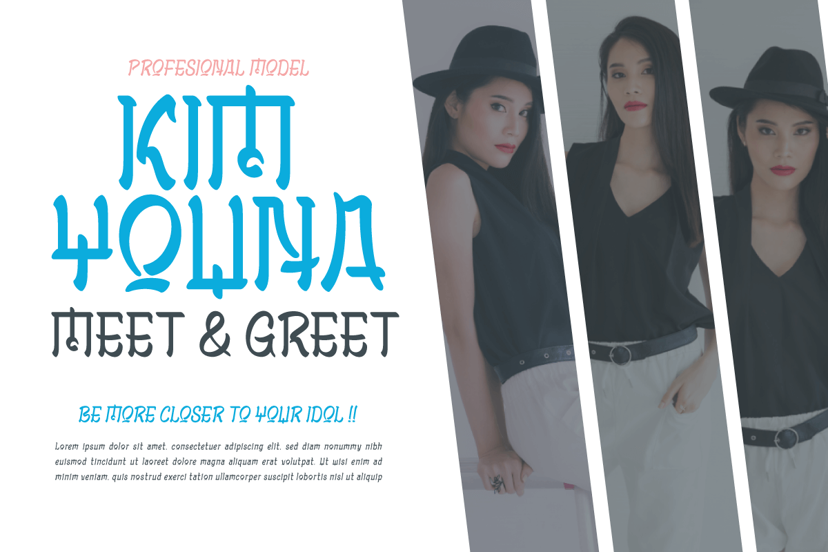 Molyan - Korean Style Font, a Sans Serif Font by twinstd (Photo 3 of 10)