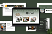 Coffe - Cafe Google Slide, a Presentation Template by Deepslide Studio (Thumbnail 1 of 6)