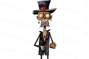 Cartoon Zombie Stickers, Undead PNG