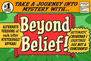 Beyond Belief hand drawn serif font, a Serif Font by Comicraft Fonts (Thumbnail 1 of 6)