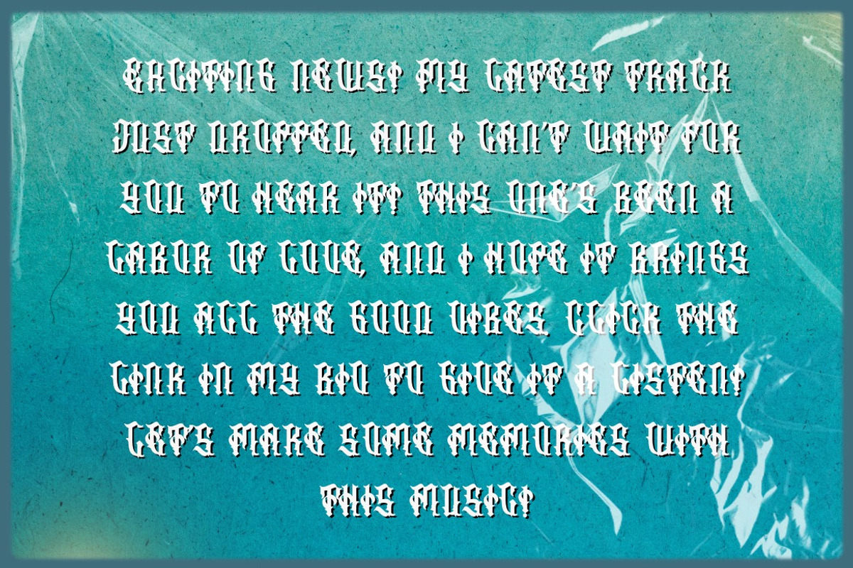 Swarotty - Modern Blackletter Font, a Blackletter Font by Dhabee (Photo 14 of 15)