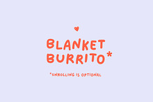 Blanket Burrito — Handwritten Font