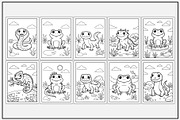Reptiles & Amphibians Coloring Pages, an Animal Illustration by Lamia Emad (Thumbnail 2 of 5)