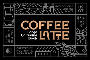 Forge Caffeine Book - Serif Font