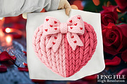 Coquette Coquette Bow Heart Knit PNG, an Illustration by Canvas Craft (Thumbnail 1 of 7)