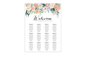 Wedding Seat Chart Template