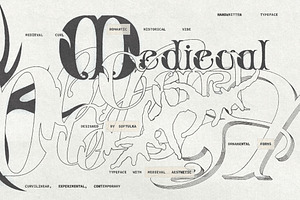 Medieval Curl Typeface