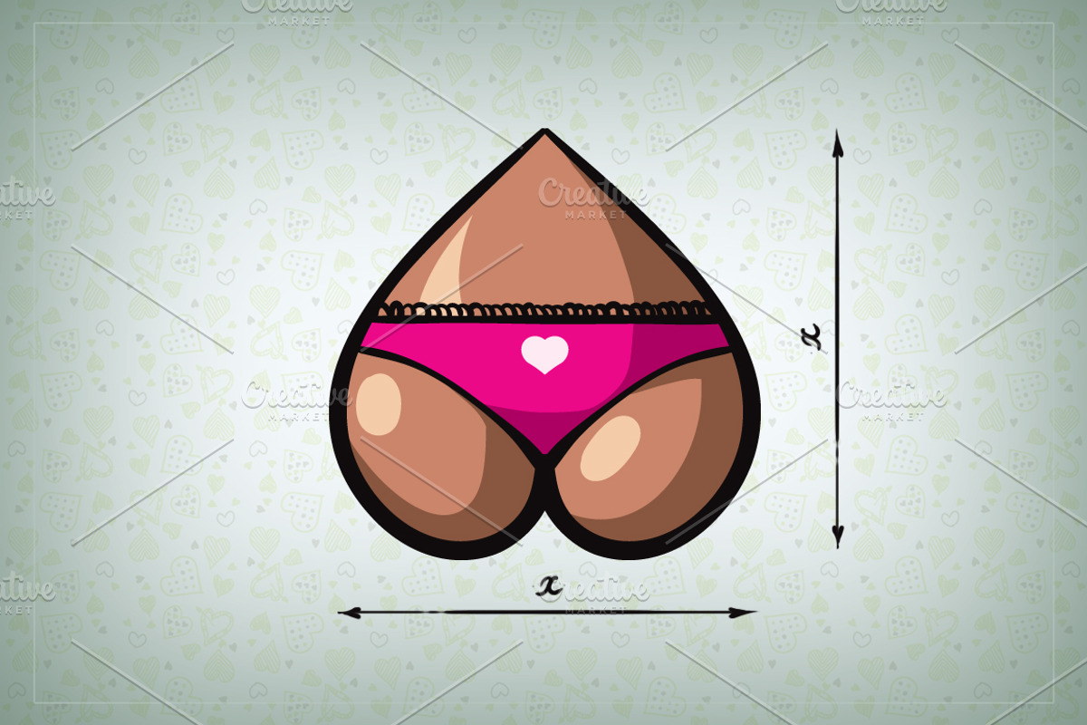 60 bootys for Valentine's day., an Emoji Icon by Firsik (Photo 2 of 6)