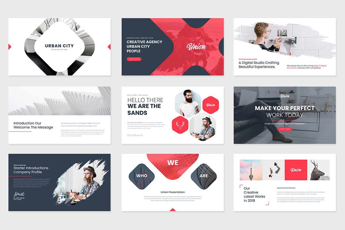 Union Presentation Template Design, a Presentation Template by Rocketstill (Photo 2 of 9)