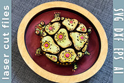 DIY Turtle Laser Cut File Craft Deco, an Object Illustration by Bubert Art (Thumbnail 1 of 9)