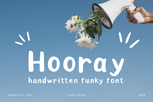 HOORAY Funky Handwritten Font