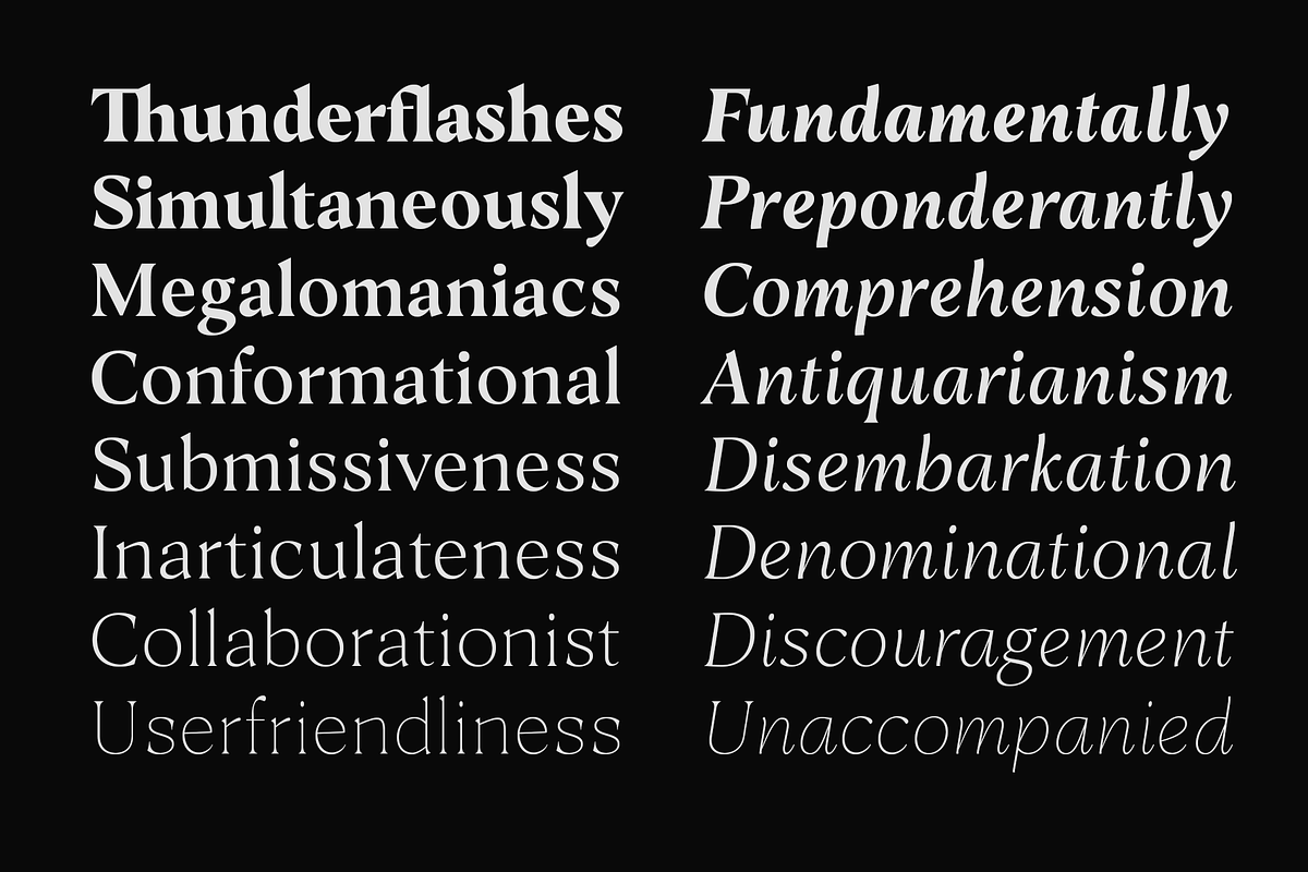 Guren - 16 Fonts, a Serif Font by Nasir Udin (Photo 16 of 21)