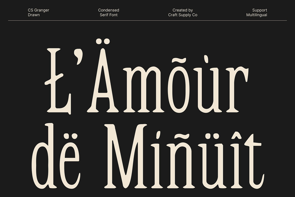 CS Granger Drawn, a Serif Font by Craft Supply Co. (Photo 4 of 8)