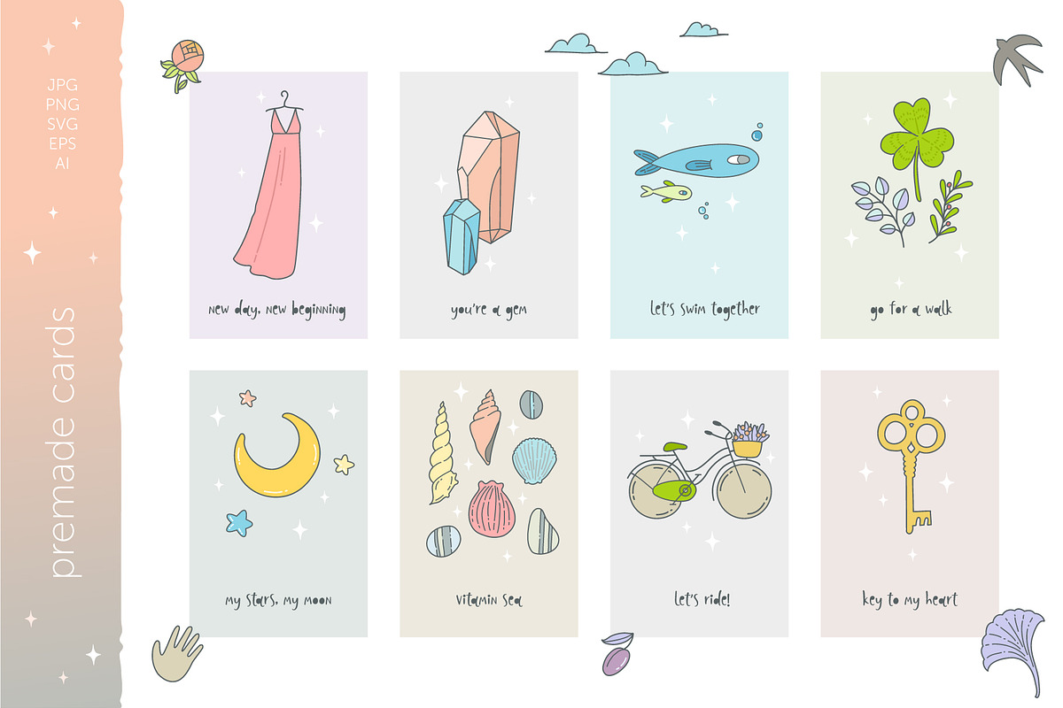 Everyday Magic Vector Set + BONUSES, an Animal Illustration by Nina's Illustration Shop (Photo 3 of 7)