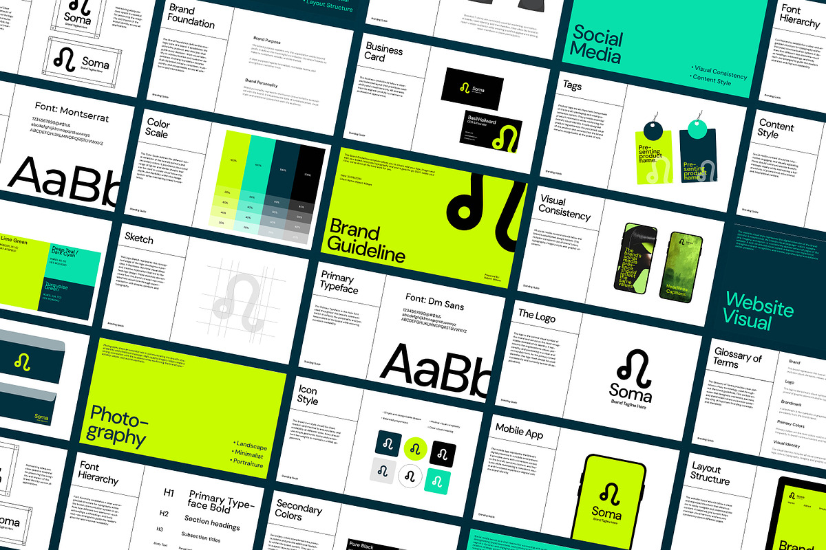 Soma | Bundle Brand Guidelines, a Presentation Template by Artisan Vibes (Photo 4 of 8)