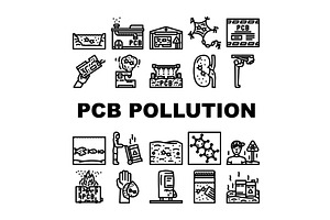 Pcb pollution causing environmental, an Illustration by pikepicture