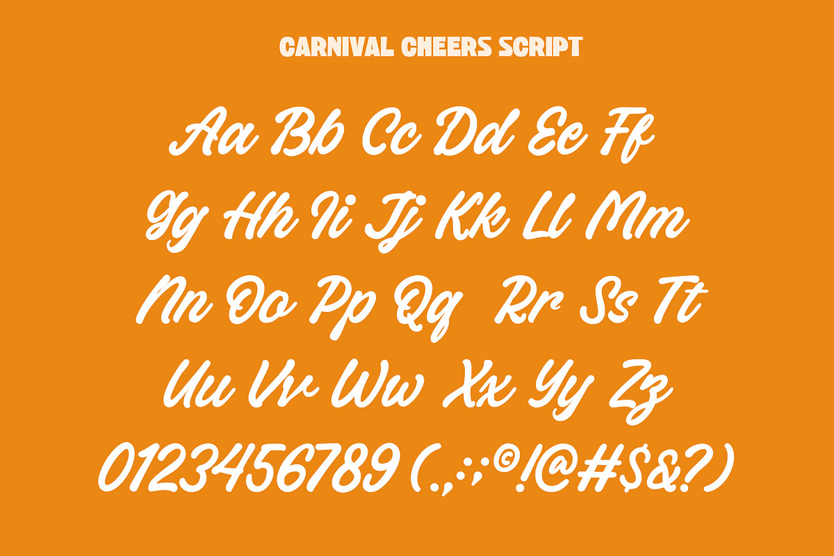 Carnival Cheers, a Font by Nathatype (Photo 10 of 12)